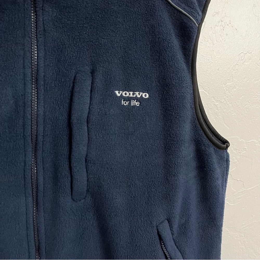 VOLVO Clique Navy Zip Up Fleece Vest Size L